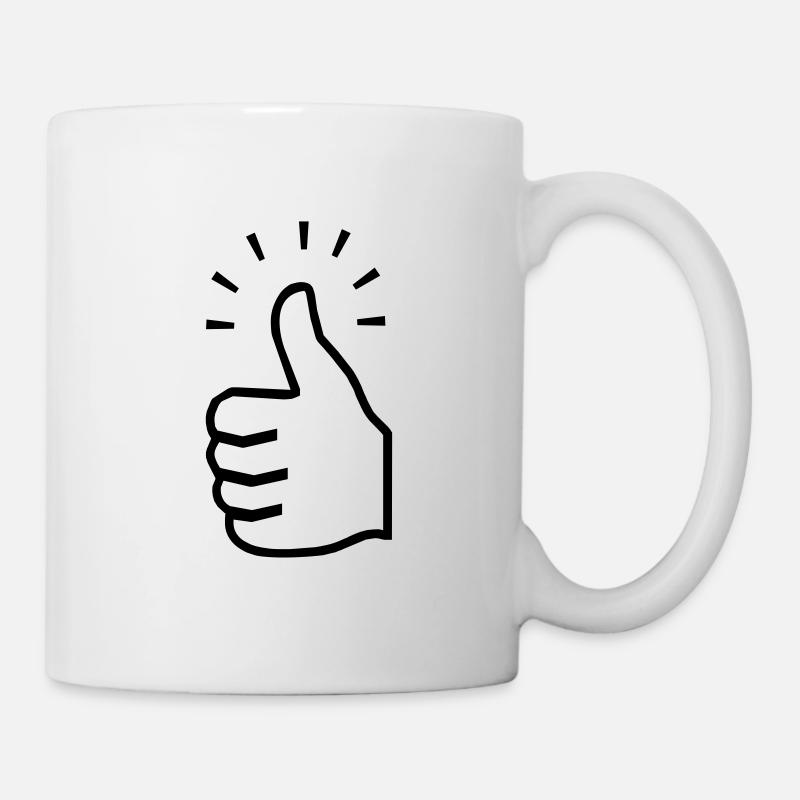 thumbs up - Mug - white