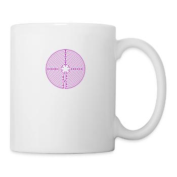 Labyrinth von Chartres purple - Tasse - Weiß - Rechts