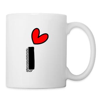 1 AN. 1er ANNIVERSAIRE. ANNIVERSAIRE 1 AN. 1. UN - Mug blanc - blanc - Droite