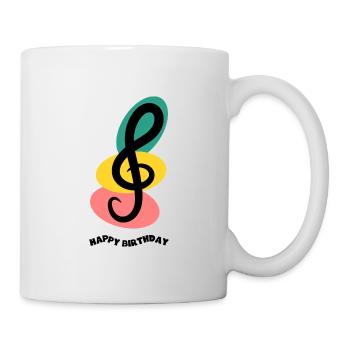 ANNIVERSAIRE. BON ANNIVERSAIRE. BON ANNIVERSAIRE. - Mug blanc - blanc - Droite