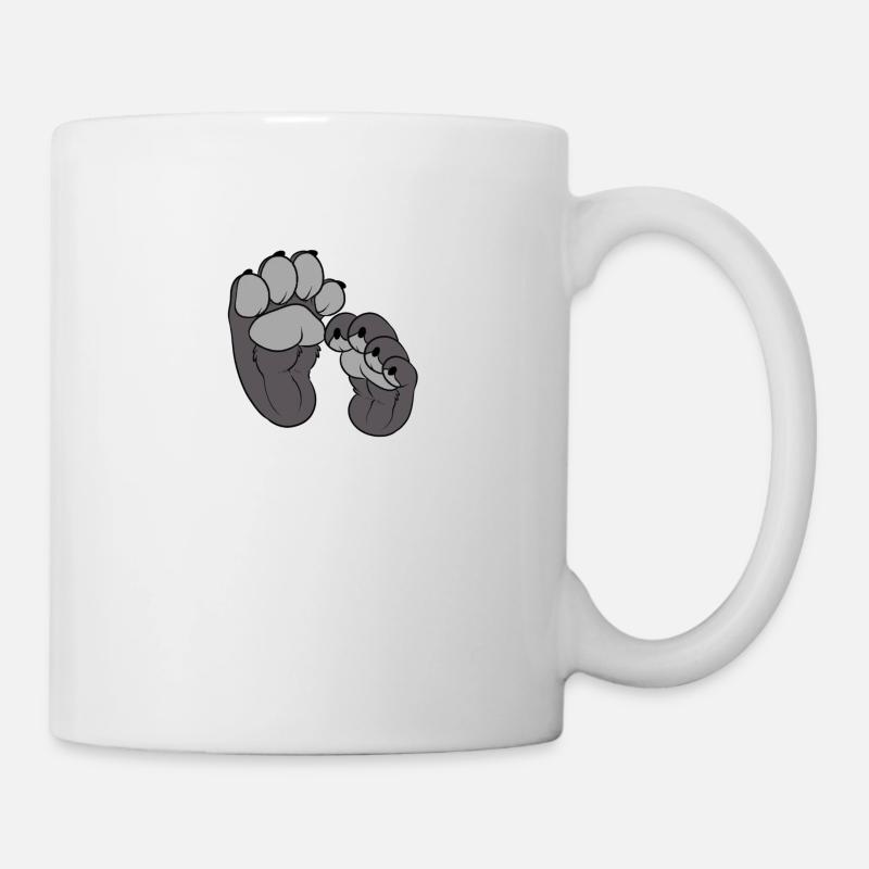 Grey Paws - Tasse - Weiß