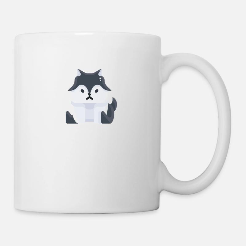 Beautiful little dog wolf - Mug - white