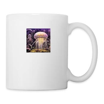 luminous jellyfish - Mug - white - Right