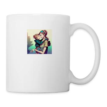 Mama und Junge - Tasse - Weiß - Rechts