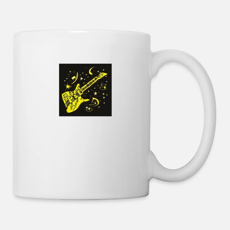 Gitarre - Tasse - Weiß