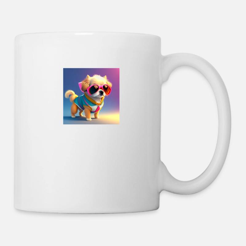 Hund - Tasse - Weiß