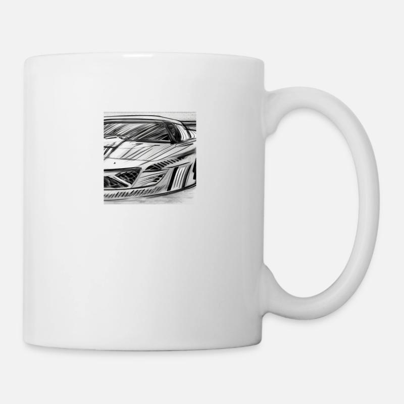 Voiture de course - Mug blanc - blanc