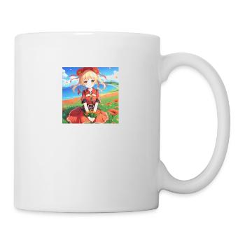 Motif de coquelicot Anume - Mug blanc - blanc - Droite