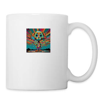 Colorful dog - Mug - white - Right