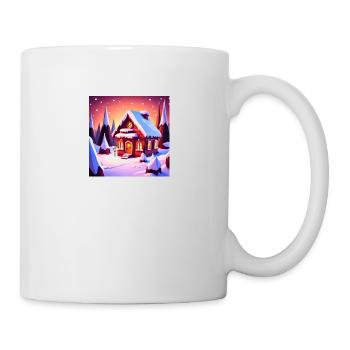 Haus - Tasse - Weiß - Rechts