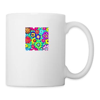 Flower Collage - Tasse - Weiß - Rechts