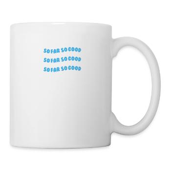 so far so good ight blue - Mug - white - Right