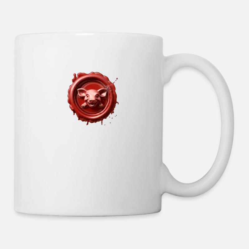 cachet cire porkwood - Mug blanc - blanc