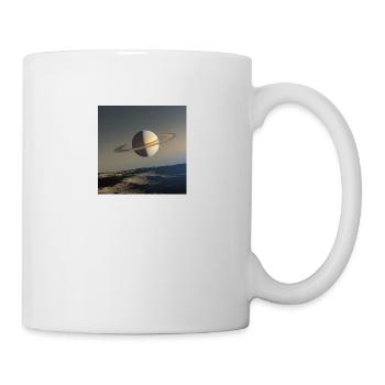Saturn from Enceladus - Mug - white - Right