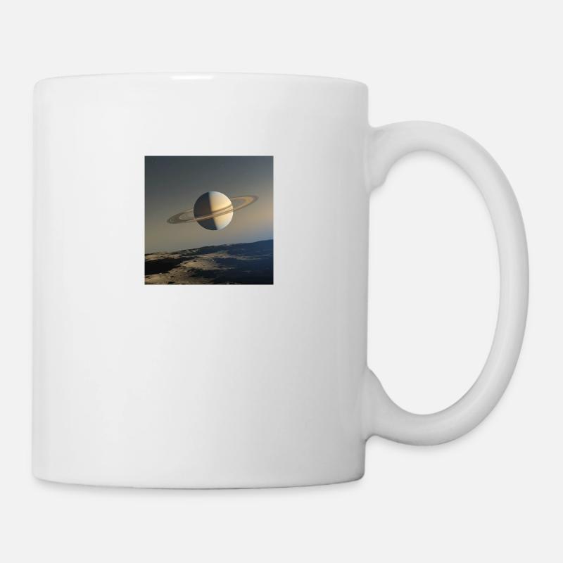 Saturn from Enceladus - Mug - white