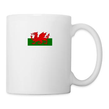 flagge_wales - Tasse - Weiß - Rechts