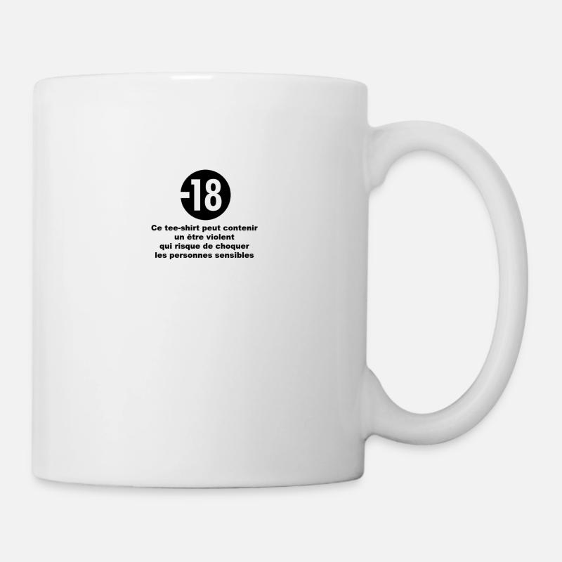 -18 ans drôle - Mug blanc - blanc
