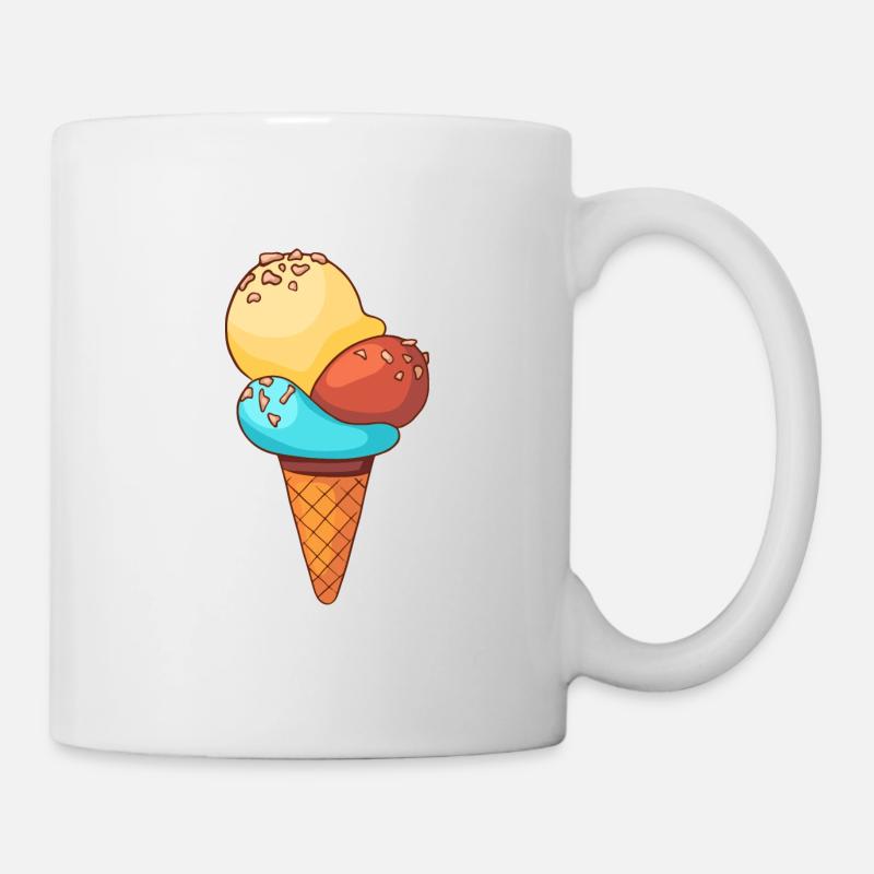 Eis - Tasse - Weiß