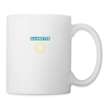 Gangsta spirituel bouddhiste en méditation - Mug blanc - blanc - Droite