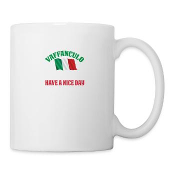 Vaffanculo est italien pour passer une bonne journée - Mug blanc - blanc - Droite