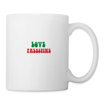Peace Love Palestine - Mug blanc - blanc - Droite