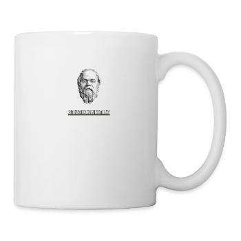 Socrate citation du philosophe grec Philosophie - Mug blanc - blanc - Droite