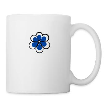Blue flower - Mug - white - Right