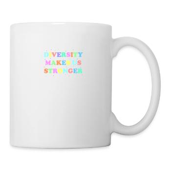 La diversité nous rend plus forts - Mug blanc - blanc - Droite
