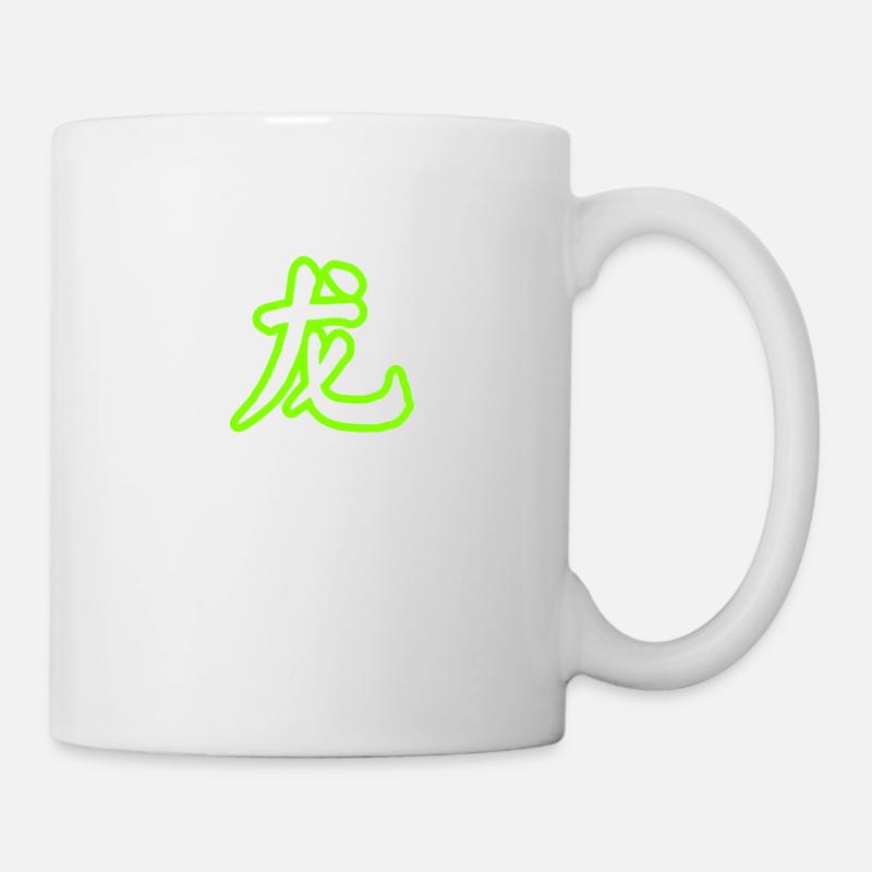 White Dragon LIGHT GREEN - Mug - white