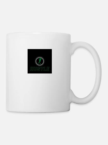 Hustle grün black - Tasse - Weiß