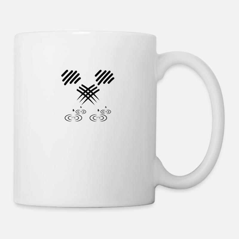 KRATZER IN REGEN - Tasse - Weiß