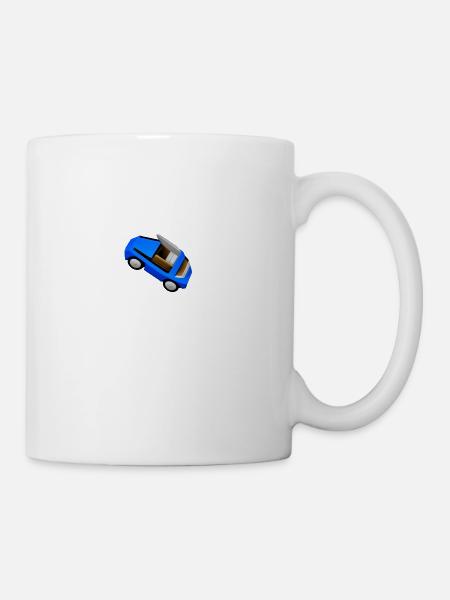 Car Car Vehicle Blue - Mug - white