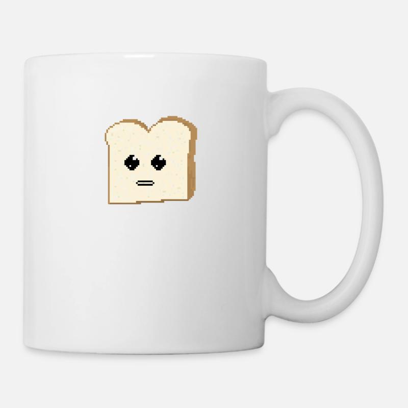 Toast mit Augen - Tasse - Weiß