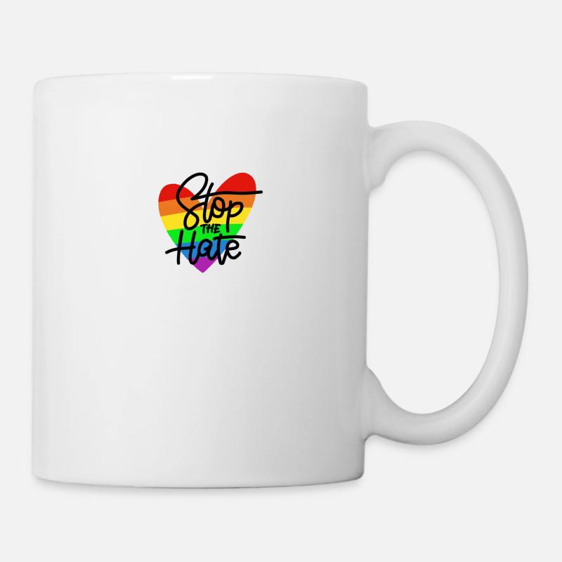 STOP the hate - Tasse - Weiß