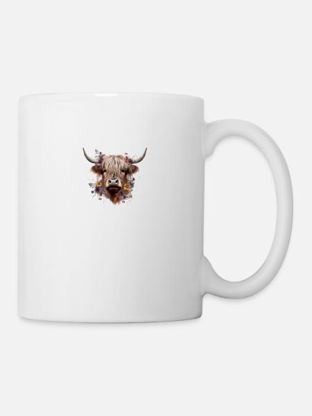 Vache Ecossaise - Mug blanc - blanc