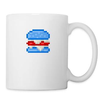 Pixelart Burger - Mug blanc - blanc - Droite