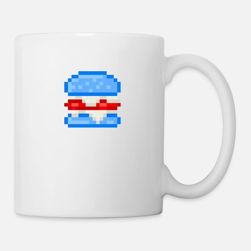 Pixelart Burger - Mug blanc - blanc