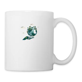 Nachhaltige Welt - Tasse - Weiß - Rechts