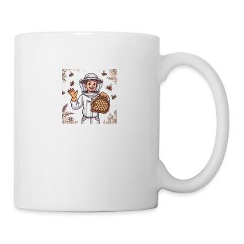 Cartoon Beekeeper 2 - Mug - white - Right