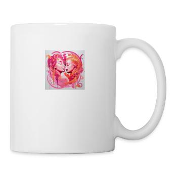 Two female read people - Mug - white - Right