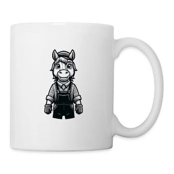 Cute Horse Farmer - Tasse - Weiß - Rechts