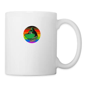 Puppy Hood Logo Green - Mug - white - Right