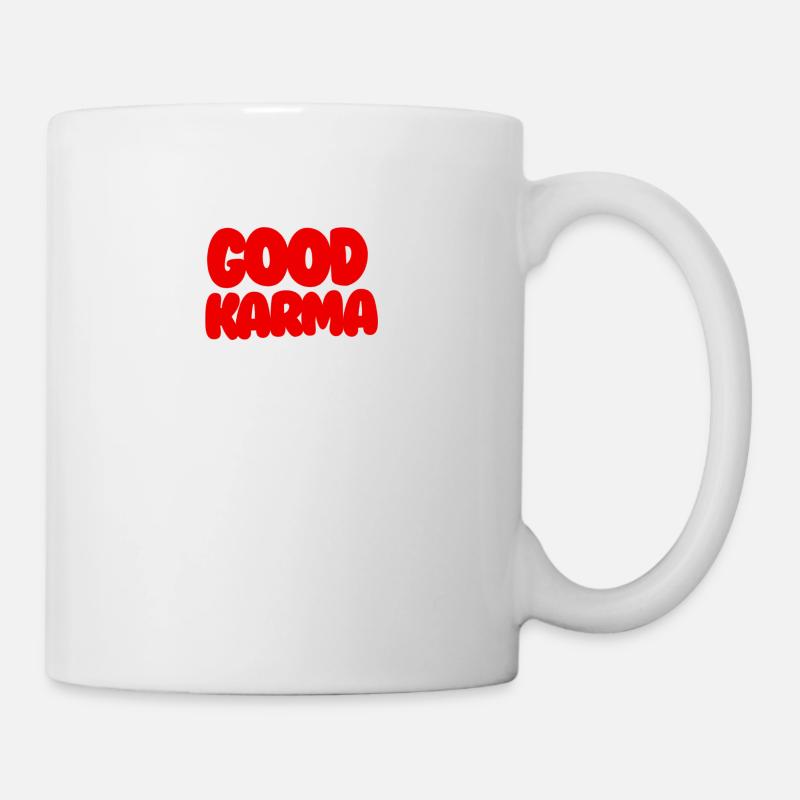 Good Karma Red - Tasse - Weiß