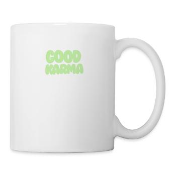 Good Karma light green - Tasse - Weiß - Rechts
