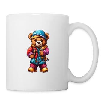 Ours en peluche / Peluche / Animal en peluche / Idée cadeau - Mug blanc - blanc - Droite