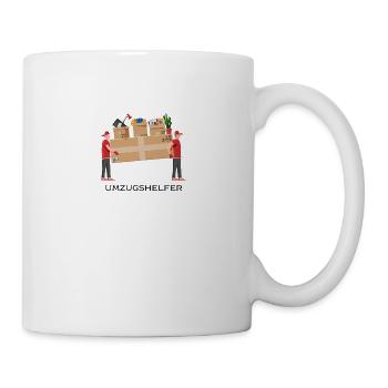 Umzugshelfer - Umzug - Danke - Tasse - Weiß - Rechts