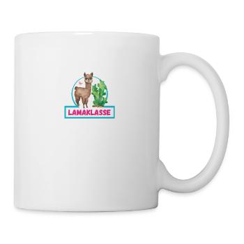 Lamaklasse Klassentier Lama Logo - Tasse - Weiß - Rechts