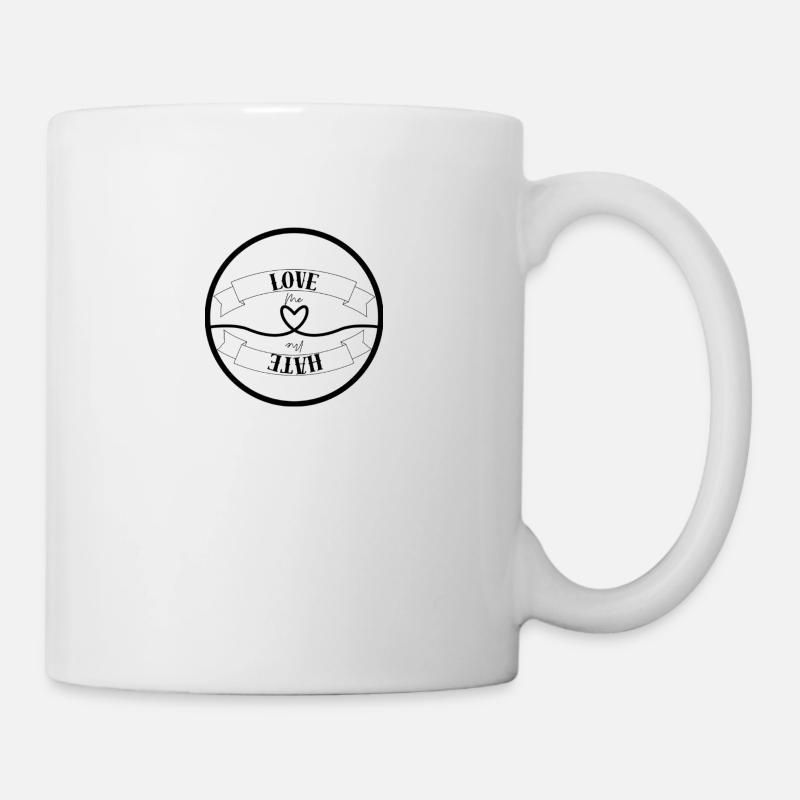 Love Me / Hate Me - Tasse - Weiß