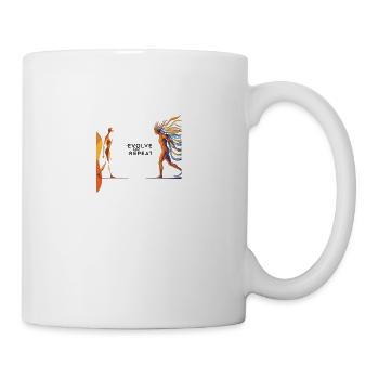 Evolve or Repeat - Tasse - Weiß - Rechts