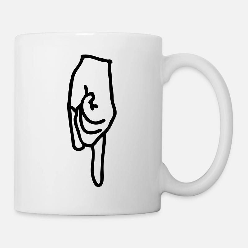 pfeil - Tasse - Weiß